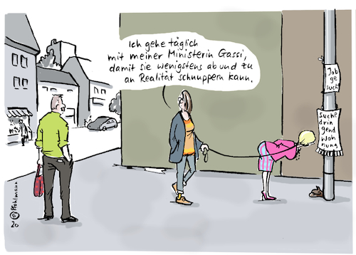 Cartoon: Täglich Gassi gehen (medium) by Pfohlmann tagged 2020,deutschland,ministerin,klöckner,gesetz,vorschrift,hund,gassi,gassigehen,auslauf,tier,haustier,tiere,tierwohl,realität,demokratie,bundesregierung,politiker,haustiere,politikerin,2020,deutschland,ministerin,klöckner,gesetz,vorschrift,hund,gassi,gassigehen,auslauf,tier,haustier,tiere,tierwohl,realität,demokratie,bundesregierung,politiker,haustiere,politikerin