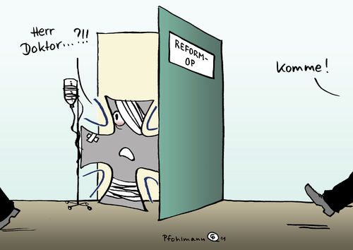 Cartoon: Truppendoktor (medium) by Pfohlmann tagged doktor,zu,guttenberg,affäre,plagiat,rücktritt,bundeswehr,reform,bundeswehrreform,patient,arzt,doktortitel,doktorarbeit,dissertation,nachfolger,de,maiziere,csu,cdu,logo,doktor,guttenberg,affäre,plagiat,rücktritt,bundeswehr,reform,bundeswehrreform