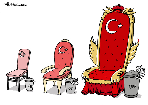 Cartoon: Türkischer Thron (medium) by Pfohlmann tagged karikatur,cartoon,2015,color,farbe,türkei,erdogan,akp,wahlen,wahl,wahlsieg,absolute,mehrheit,verfassungsänderung,macht,thron,präsident,karikatur,cartoon,2015,color,farbe,türkei,erdogan,akp,wahlen,wahl,wahlsieg,absolute,mehrheit,verfassungsänderung,macht,thron,präsident