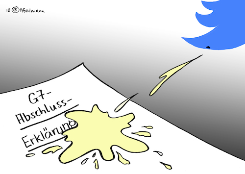 Cartoon: Twitterschiss (medium) by Pfohlmann tagged karikatur,cartoon,color,farbe,2018,global,welt,eu,usa,g7,twitter,trump,präsident,vogelschiss,vogelscheiße,vogelkacke,abschlusserklärung,gipfel,gipfeltreffen,absage,eklat,abreise,karikatur,cartoon,color,farbe,2018,global,welt,eu,usa,g7,twitter,trump,präsident,vogelschiss,vogelscheiße,vogelkacke,abschlusserklärung,gipfel,gipfeltreffen,absage,eklat,abreise