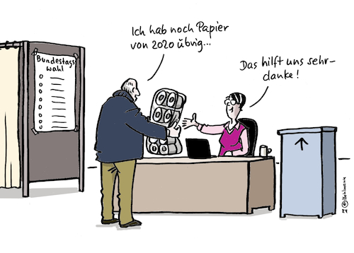 Wahlpapierspende