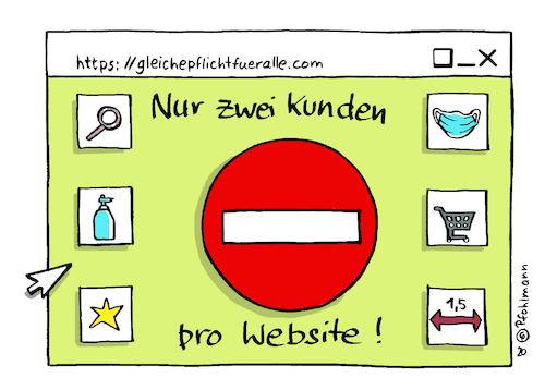 Cartoon: Website-Hygiene (medium) by Pfohlmann tagged 2020,corona,coronavirus,pandemie,hygiene,wirtschaft,pleite,insolvenz,umsatz,käufer,einzelhandel,hygienekonzept,onlinehandel,amazon,webseite,website,internet,kunden,konsum,kunde,geschäft,innenstadt,city,handel,2020,corona,coronavirus,pandemie,hygiene,wirtschaft,pleite,insolvenz,umsatz,käufer,einzelhandel,hygienekonzept,onlinehandel,amazon,webseite,website,internet,kunden,konsum,kunde,geschäft,innenstadt,city,handel