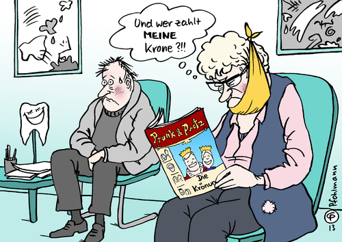 Zahnkrone Von Pfohlmann Politik Cartoon Toonpool