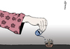 Cartoon: Bonsai-Rente (small) by Pfohlmann tagged karikatur,color,farbe,2012,deutschland,rente,frauen,minijob,400,euro,job,teilzeit,rentenanspruch,altersvorsorge,rentenbeitrag,beitragsfrei,geschlechter,bonsai,tropfen,tröpfchen,gießkanne,gießkännchen,kännchen,hand,frauenhand