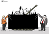 Cartoon: Geheim-Waffen (small) by Pfohlmann tagged karikatur,cartoon,2014,color,farbe,deutschland,waffenexporte,bundesregierung,bundesverfassungsgericht,verfassungsgericht,klage,grüne,merkel,gabriel,bundeskanzlerin,wirtschaftsminister,waffengeschäfte,transparenz,parlament,mitsprache,geheim,geheimhaltung