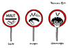 Cartoon: Geldfressermaut (small) by Pfohlmann tagged maut,pkw,verkehrspolitik,autofahrer,schild,geld,kraftfahrzeugsteuer