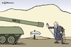 Cartoon: Karsais Veto (small) by Pfohlmann tagged karsai,afghanistan,veto,nato,otan,marionette,puppe,kandahar,krieg,militär,panzer