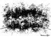 Cartoon: Medienwolke (small) by Pfohlmann tagged aschewolke,medien,vulkanausbruch,vulkan,island,flugverkehr,afghanistan,opfer,krieg,soldaten,grab,gräber,soldatengräber,gefallene