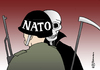 Cartoon: NATod (small) by Pfohlmann tagged nato otan isaf afghanistan opfer luftangriff zivilisten tod sichel soldat krieg