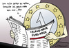 Cartoon: Selbstrettung (small) by Pfohlmann tagged euro,europa,eu,währung,irland,finanzkrise,krise,stabilität,pleite,schulden