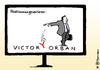 Cartoon: Victory Orban (small) by Pfohlmann tagged karikatur,cartoon,2016,color,farbe,ungarn,volksabstimmung,flüchtlinge,eu,victory,sieg,wahlsieger,abstimmung,mehrheit,wahlbeteiligung,orban,viktor,sieger,quoten,verteilung,tv,nachrichten,fernsehen