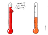 Cartoon: Vierzig Zwanzig (small) by Pfohlmann tagged hitzewelle,temperatur,heiß,warm,sommer,thermometer,alter,maßstab,shiftingbaseline,normalität,messung,klimakrise,erderhitzung,klimawandel,klimakatastrophe,wetter,extremwetter