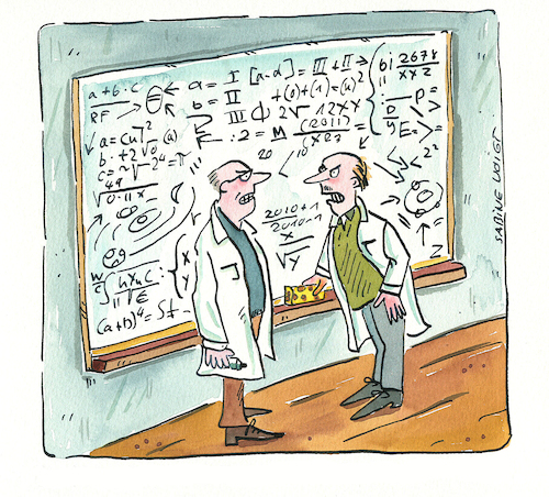 Cartoon: Mathematik (medium) by sabine voigt tagged mathematik,universität,vorlesung,wissenschaft,mathematiker,professor,seminar,studium,abitur