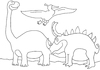 Cartoon: ausmalbild Dinosaurier (small) by sabine voigt tagged ausmalbild,dinosaurier,saurier,kindergarten,ausmalen,tiere,prähistorisch