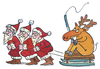Cartoon: weihnachten Weihnachtsmann (small) by sabine voigt tagged weihnachten,weihnachtsmann,schlitten,winter,rentier,elch,geschenke,glauben