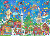 Cartoon: Wimmelbild Frohe Weihnachten (small) by sabine voigt tagged wimmelbild,weihnachten,weihnachtsmarkt,new,york,winter,stände,markt,schnee,feiertage,weihnachtsmann,schlitten,geschenke,tannenbaum