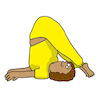 Cartoon: yoga asana (small) by sabine voigt tagged yoga,asana,sport,übung,turnen,hobby,meditation,entspannung,prävention,bewegung,gesundheit,wellness,therapie,fitness