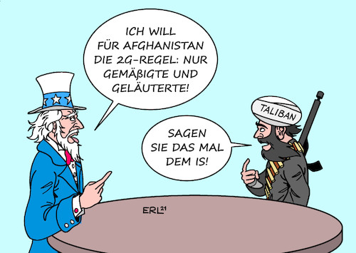 Cartoon: 2G-Regel (medium) by Erl tagged politik,afghanistan,rückzug,nato,usa,machtübernahme,taliban,frage,gemäßigt,geläutert,machtvakuum,is,isisk,terror,anschlag,corona,virus,pandemie,vierte,welle,modell,hamburg,2g,regel,geimpfte,genesene,öffnung,freiheit,karikatur,erl,politik,afghanistan,rückzug,nato,usa,machtübernahme,taliban,frage,gemäßigt,geläutert,machtvakuum,is,isisk,terror,anschlag,corona,virus,pandemie,vierte,welle,modell,hamburg,2g,regel,geimpfte,genesene,öffnung,freiheit,karikatur,erl