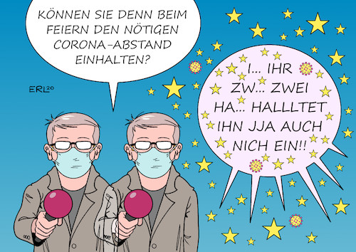 Cartoon: Abstand unter Alkohol (medium) by Erl tagged politik,corona,virus,pandemie,covid19,lockdown,öffnung,zweite,welle,fallzahlen,erkrankungen,feiern,alkohol,abstand,masken,betrunken,doppelt,sehen,lallen,karikatur,erl,politik,corona,virus,pandemie,covid19,lockdown,öffnung,zweite,welle,fallzahlen,erkrankungen,feiern,alkohol,abstand,masken,betrunken,doppelt,sehen,lallen,karikatur,erl