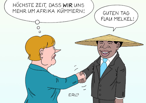 Cartoon: Afrika (medium) by Erl tagged politik,compact,for,africa,investitionen,afrika,demokratie,rechtsstaat,weltbank,iwf,deutschland,china,macht,einfluss,karikatur,erl,politik,compact,for,africa,investitionen,afrika,demokratie,rechtsstaat,weltbank,iwf,deutschland,china,macht,einfluss,karikatur,erl