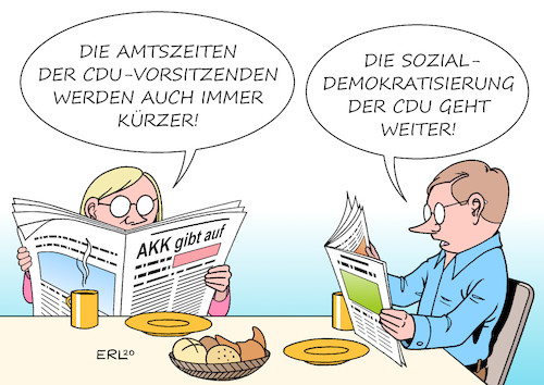 Cartoon: AKK gibt auf (medium) by Erl tagged politik,thüringen,landtag,wahl,ministerpräsident,fdp,stimmen,afd,björn,höcke,rechtsextremismus,flügel,cdu,annegret,kramp,karrenbauer,führungsschwäche,krise,rückzug,parteivorsitz,kanzlerkandidatur,parallelen,spd,karikatur,erl,politik,thüringen,landtag,wahl,ministerpräsident,fdp,stimmen,afd,björn,höcke,rechtsextremismus,flügel,cdu,annegret,kramp,karrenbauer,führungsschwäche,krise,rückzug,parteivorsitz,kanzlerkandidatur,parallelen,spd,karikatur,erl