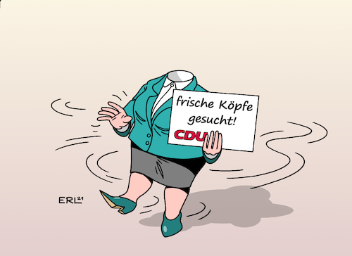 Cartoon: Aller Neuanfang ist schwer (medium) by Erl tagged politik,wahl,bundestagswahl,2021,niederlage,union,cdu,csu,kanzlerkandidat,armin,laschet,rückzug,partei,neuanfang,köpfe,frisch,jung,suche,kopflos,anfang,schwer,karikatur,erl,politik,wahl,bundestagswahl,2021,niederlage,union,cdu,csu,kanzlerkandidat,armin,laschet,rückzug,partei,neuanfang,köpfe,frisch,jung,suche,kopflos,anfang,schwer,karikatur,erl