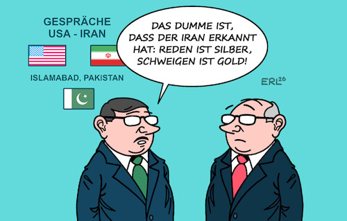 Cartoon: Altes Sprichwort (medium) by Erl tagged politik,usa,angriff,krieg,irankrieg,fiasko,trump,gespräche,islamabad,pakistan,iran,vorteil,schweigen,karikatur,erl,politik,usa,angriff,krieg,irankrieg,fiasko,trump,gespräche,islamabad,pakistan,iran,vorteil,schweigen,karikatur,erl