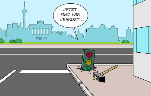 Cartoon: Ampel-Reaktion (medium) by Erl tagged politik,wahl,wahlen,landtagswahl,landtagswahlen,bayern,hessen,zwischenzeugnis,abrechnung,bundesregierung,berlin,ampel,spd,grüne,fdp,scholz,habeck,lindner,wahlanalyse,streit,abgehoben,wählerinnen,wähler,hammer,erdung,geerdet,karikatur,erl,politik,wahl,wahlen,landtagswahl,landtagswahlen,bayern,hessen,zwischenzeugnis,abrechnung,bundesregierung,berlin,ampel,spd,grüne,fdp,scholz,habeck,lindner,wahlanalyse,streit,abgehoben,wählerinnen,wähler,hammer,erdung,geerdet,karikatur,erl