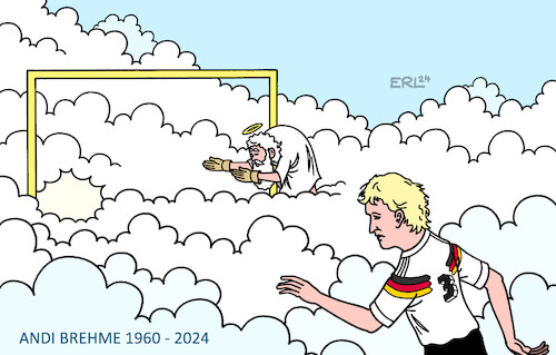 Cartoon: Andi Brehme (medium) by Erl tagged politik,sport,fußball,nationalspieler,andi,brehme,tod,weltmeisterschaft,1990,endspiel,finale,siegtor,elfmeter,weltmeister,himmel,petrus,torwart,torhüter,karikatur,erl,politik,sport,fußball,nationalspieler,andi,brehme,tod,weltmeisterschaft,1990,endspiel,finale,siegtor,elfmeter,weltmeister,himmel,petrus,torwart,torhüter,karikatur,erl