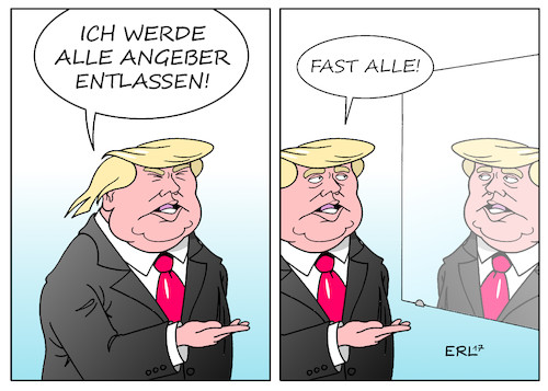 Cartoon: Angeber (medium) by Erl tagged usa,präsident,donald,trump,entlassung,fbi,chef,comey,ermittlungen,wahlkampfteam,kontakte,russland,lügen,vertuschung,recht,gesetz,demokratie,gewaltenteilung,begründung,angeber,aufschneider,spiegel,karikatur,erl,usa,präsident,donald,trump,entlassung,fbi,chef,comey,ermittlungen,wahlkampfteam,kontakte,russland,lügen,vertuschung,recht,gesetz,demokratie,gewaltenteilung,begründung,angeber,aufschneider,spiegel,karikatur,erl