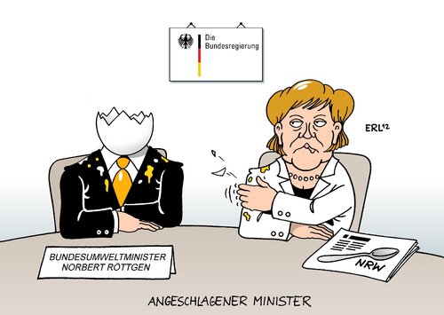 Angeschlagener Minister