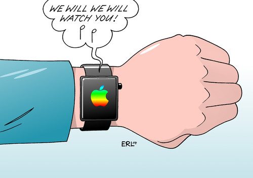 Cartoon: Apple Watch (medium) by Erl tagged apple,konzern,welt,geld,smartphone,watch,uhr,all,erde,mond,internet,überwachung,daten,we,will,rock,you,queen,lied,musik,apple,konzern,welt,geld,smartphone,watch,uhr,all,erde,mond,internet,überwachung,daten,we,will,rock,you,queen,lied,musik