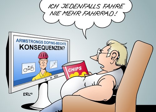 Cartoon: Armstrong Beichte (medium) by Erl tagged fahrrad,konsequenzen,radsport,rad,beichte,doping,armstrong,lance,image,lance,armstrong,doping,beichte,rad,radsport,konsequenzen,fahrrad