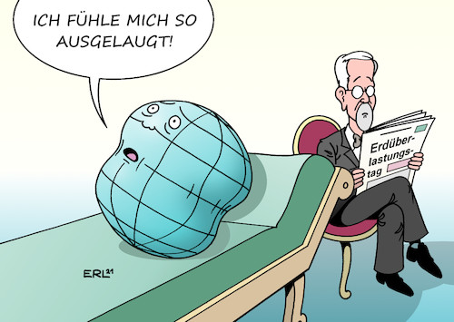 Cartoon: ausgelaugt (medium) by Erl tagged politik,ökologie,erdüberlastungstag,erde,tag,jahr,ressourcen,natürlich,rohstoffe,regeneration,nachwachsen,verbrauch,jahresverbrauch,ende,juli,überfluss,gier,umwelt,umweltschutz,sparsamkeit,psychoanalyse,couch,karikatur,erl,politik,ökologie,erdüberlastungstag,erde,tag,jahr,ressourcen,natürlich,rohstoffe,regeneration,nachwachsen,verbrauch,jahresverbrauch,ende,juli,überfluss,gier,umwelt,umweltschutz,sparsamkeit,psychoanalyse,couch,karikatur,erl