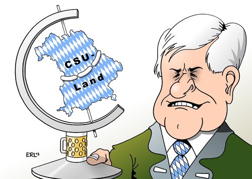 Cartoon: Bayern CSU (medium) by Erl tagged seehofer,horst,csu,bier,rede,aschermittwoch,politischer,bayern,bayern