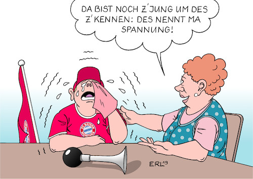 Cartoon: Bayern München (medium) by Erl tagged politik,sport,fußball,bundesliga,fc,bayern,münchen,konkurrenz,bvb,borussia,dortmund,rb,leipzig,spannung,meisterschaft,fan,karikatur,erl,politik,sport,fußball,bundesliga,fc,bayern,münchen,konkurrenz,bvb,borussia,dortmund,rb,leipzig,spannung,meisterschaft,fan,karikatur,erl