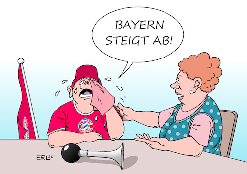 Cartoon: Bayern München (medium) by Erl tagged politik,sport,fußball,bundesliga,bayern,münchen,triple,quadrupel,trainer,hansi,flick,niederlage,hoffenheim,1899,sebastian,hoeneß,karikatur,erl,politik,sport,fußball,bundesliga,bayern,münchen,triple,quadrupel,trainer,hansi,flick,niederlage,hoffenheim,1899,sebastian,hoeneß,karikatur,erl