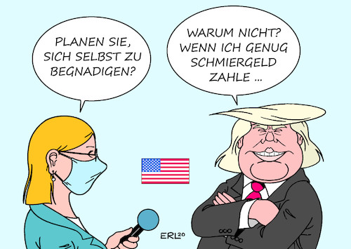 Cartoon: Begnadigung (medium) by Erl tagged politik,usa,präsident,donald,trump,wahl,niederlage,abwahl,begnadigung,begnadigungen,verdacht,schmiergeld,zahlung,karikatur,erl,politik,usa,präsident,donald,trump,wahl,niederlage,abwahl,begnadigung,begnadigungen,verdacht,schmiergeld,zahlung,karikatur,erl