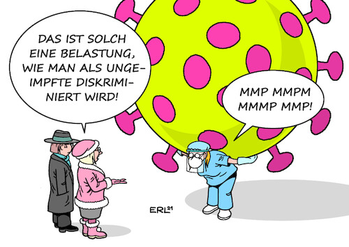 Cartoon: Belastung (medium) by Erl tagged politik,corona,virus,pandemie,covid19,diskussion,impfpflicht,g2,g3,impfung,geimpfte,ungeimpfte,inzidenz,rekord,fallzahlen,überlastung,kliniken,krankenhäuser,pflegepersonal,intensivstation,karikatur,erl,politik,corona,virus,pandemie,covid19,diskussion,impfpflicht,g2,g3,impfung,geimpfte,ungeimpfte,inzidenz,rekord,fallzahlen,überlastung,kliniken,krankenhäuser,pflegepersonal,intensivstation,karikatur,erl