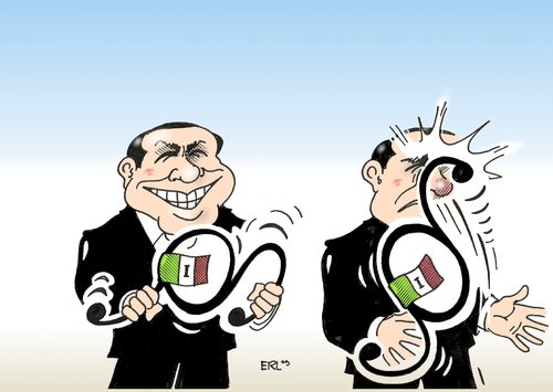 Cartoon: Berlusconi (medium) by Erl tagged berlusconi,italien,italia,gesetz,verbiegen,rückschlag,gericht,urteil,lex,silvio berlusconi,italien,gesetz,verbiegen,rückschlag,gericht,urteil,lex,silvio,berlusconi