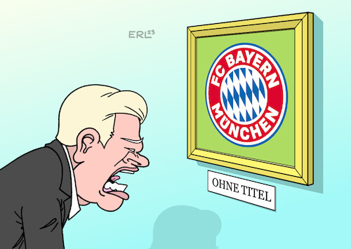 Cartoon: Bild des Schreckens (medium) by Erl tagged politik,sport,fußball,fc,bayern,münchen,vorstand,oliver,kahn,hasan,salihamidzic,entlassung,trainer,julian,nagelsmann,verpflichtung,thomas,tuchel,ausscheiden,dfb,pokal,champions,league,verlust,tabellenführung,gefahr,saison,ohne,titel,gemäle,bild,karikatur,erl,politik,sport,fußball,fc,bayern,münchen,vorstand,oliver,kahn,hasan,salihamidzic,entlassung,trainer,julian,nagelsmann,verpflichtung,thomas,tuchel,ausscheiden,dfb,pokal,champions,league,verlust,tabellenführung,gefahr,saison,ohne,titel,gemäle,bild,karikatur,erl