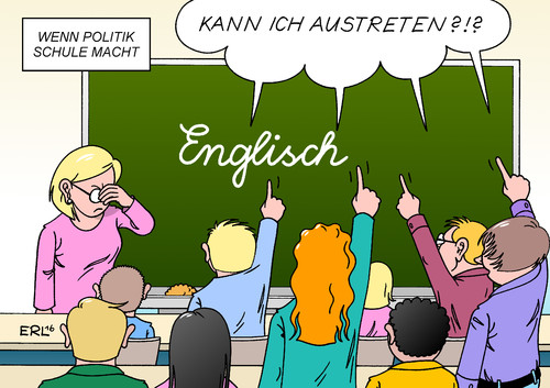 Cartoon: Brexit Schule (medium) by Erl tagged eu,großbritannien,referendum,austritt,brexit,verhandlungen,reformen,zugeständnisse,extrawurst,beispiel,schule,austreten,klo,schüler,englisch,unterricht,tafel,lehrerin,klasse,karikatur,erl,eu,großbritannien,referendum,austritt,brexit,verhandlungen,reformen,zugeständnisse,extrawurst,beispiel,schule,austreten,klo,schüler,englisch,unterricht,tafel,lehrerin,klasse,karikatur,erl