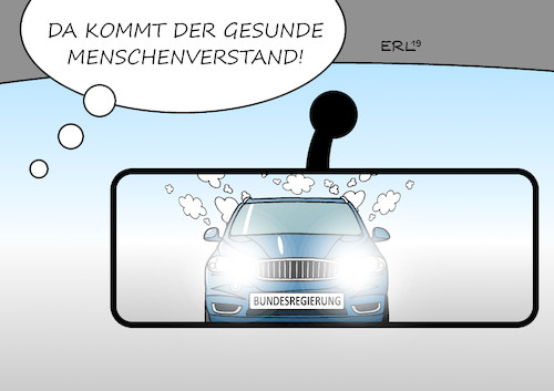 Cartoon: Bundesregierung gegen Tempolimit (medium) by Erl tagged politik,auto,verkehr,autobahn,vorschlag,tempolimit,130,stundenkilometer,geschwindigkeit,geschwindigkeitsbegrenzung,protest,autolobby,raser,einhaltung,klimaziele,co2,ausstoss,begrenzung,bundesregierung,dagegen,verkehrsminister,andreas,scheuer,gesunder,menschenverstand,rückspiegel,karikatur,erl,politik,auto,verkehr,autobahn,vorschlag,tempolimit,130,stundenkilometer,geschwindigkeit,geschwindigkeitsbegrenzung,protest,autolobby,raser,einhaltung,klimaziele,co2,ausstoss,begrenzung,bundesregierung,dagegen,verkehrsminister,andreas,scheuer,gesunder,menschenverstand,rückspiegel,karikatur,erl