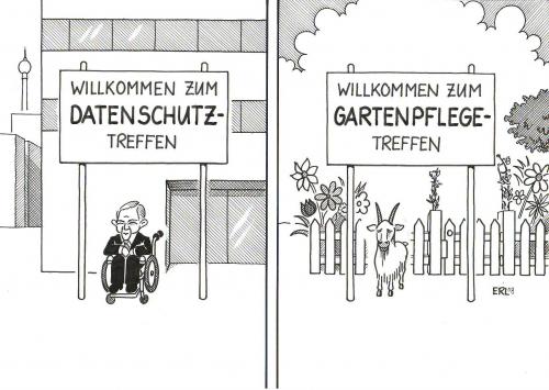 Cartoon: Datenschutz (medium) by Erl tagged datenschutz,schäuble,datenschutz,wolfgang,schäuble,terrorismus,alqaida,computer,staatssicherheit,überwachung,stasivergleich,schutz,sicherheit,angstpolitik,panikmache,abhörung,gläsernes,netz,ziege,fressen,wolfgang schäuble