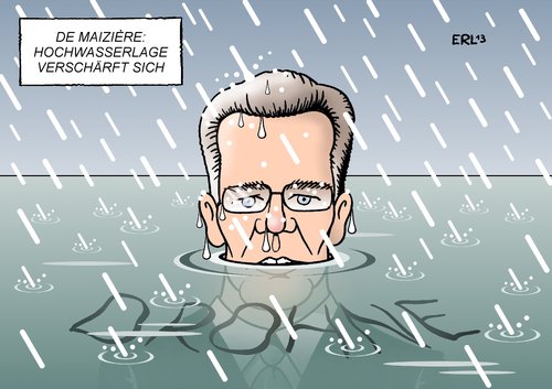 De Maiziere Hochwasser