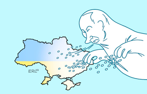 Cartoon: Der Eiszar (medium) by Erl tagged politik,krieg,angriff,überfall,putin,russland,ukraine,bombardierung,energie,anlagen,kälte,waffe,eis,zar,karikatur,erl,politik,krieg,angriff,überfall,putin,russland,ukraine,bombardierung,energie,anlagen,kälte,waffe,eis,zar,karikatur,erl