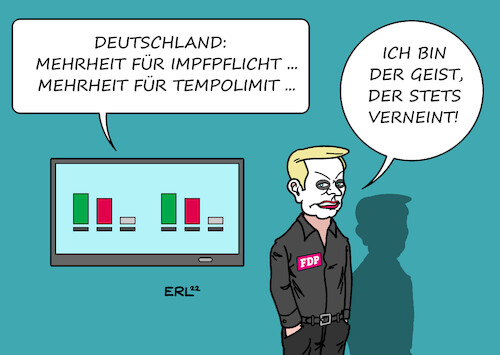 Cartoon: Der Geist der stets verneint (medium) by Erl tagged politik,corona,pandemie,krieg,russland,ukraine,energieversorgung,energie,energiesparen,tempolimit,mehrheit,deutschland,dafür,impfpflicht,bremse,dagegen,fdp,christian,lindner,goethe,faust,mephisto,geist,der,stets,verneint,drama,theater,film,karikatur,erl,politik,corona,pandemie,krieg,russland,ukraine,energieversorgung,energie,energiesparen,tempolimit,mehrheit,deutschland,dafür,impfpflicht,bremse,dagegen,fdp,christian,lindner,goethe,faust,mephisto,geist,der,stets,verneint,drama,theater,film,karikatur,erl