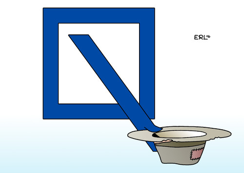 Cartoon: Deutsche Bank (medium) by Erl tagged deutsche,bank,verlust,rekord,arbeitsplätze,abbau,armut,betteln,hut,geld,finanzen,karikatur,erl,deutsche,bank,verlust,rekord,arbeitsplätze,abbau,armut,betteln,hut,geld,finanzen,karikatur,erl