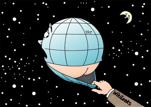 Cartoon: Die halbe Welt blamiert (medium) by Erl tagged wikileaks,usa,diplomatie,geheimnis,geheimdossier,beurteilung,politiker,charakter,veröffentlichung,voyeur,voyeurismus,blamage,blamiert,peinlich,welt,erde,wikileaks,veröffentlichung,deutschland,angela merkel,außenminister,minister,guido westerwelle,geheimdepesche,us,depesche,angela,merkel,guido,westerwelle,diplomatie,geheimnis,politiker,beurteilung