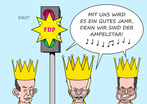 Cartoon: Dreikönigstreffen III (medium) by Erl tagged politik,partei,fdp,liberale,dreikönigstreffen,ampel,koalition,verlierer,profilierung,atomkraft,laufzeit,verlängerung,fracking,erdgas,auto,autobahn,neubau,verkehrsminister,volker,wissing,finanzminister,christian,lindner,justizminister,marco,buschmann,heilig,dreikönig,stern,gedicht,lied,karikatur,erl,politik,partei,fdp,liberale,dreikönigstreffen,ampel,koalition,verlierer,profilierung,atomkraft,laufzeit,verlängerung,fracking,erdgas,auto,autobahn,neubau,verkehrsminister,volker,wissing,finanzminister,christian,lindner,justizminister,marco,buschmann,heilig,dreikönig,stern,gedicht,lied,karikatur,erl